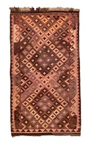Vintage Handwoven Vintage Afghan Tribal Kilim Rug