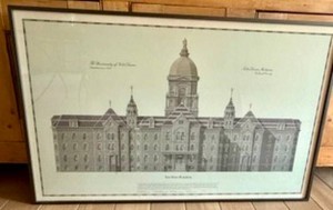University of Notre Dame Main Building Framed Print