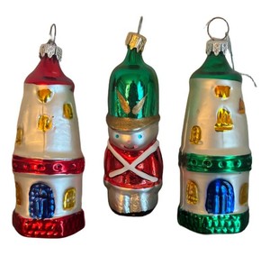 LR - Three Lighthouse & Soldier Ornaments