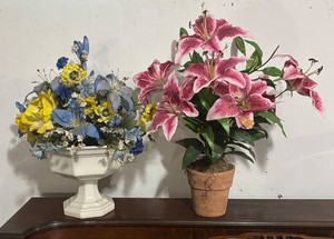 LL - Two Beautiful Faux Floral Arrangements