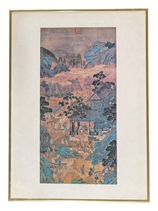 LL - Eighteen Scholars in Fairyland Print  by Qiu Ying