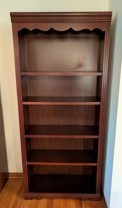 LR - Vintage Wood Bookshelf