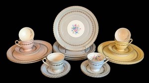 DR - Vintage China Teacups & Plates - Steubenville Monticello