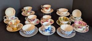 DR - Vintage Teacup & Saucer Sets (Lot of 15)