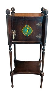 LR - Antique Smoking Stand Ideal Metal Stampings Corporation 1926