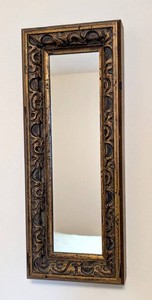 UB - Wall Mirror - Vintage Carved Wood Frame
