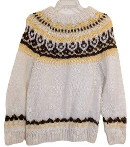 UB - Hand Knit Sweater Nordic Yoke Pattern