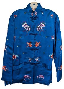 UB - Vintage Plum Blossom Silk Shirt Size 42