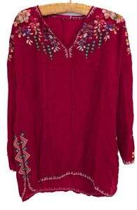 UB - Embroidered Blouse Johnny Was Petite Small