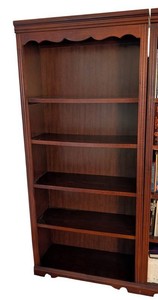 LR - Wood Bookshelf Vintage