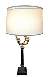 LL - Vintage Neoclassical French Empire  Bouillotte Style Design