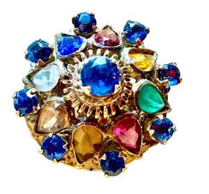 Vintage Thai Princess Ring 18K Gold Size 7