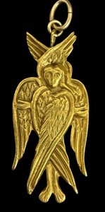 Vintage 1982 MMA Metropolitan Museum of Art Sterling Silver Seraphim Angel Pendant