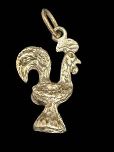 Sterling Silver Rooster Charm