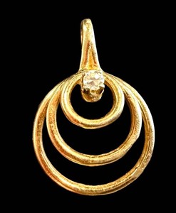 14K Gold Diamond Pendant