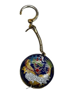 Dragon Cloisonne Keychain Charm