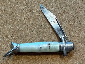 Vintage Pocket Knife Miniature Mother of Pearl Handle