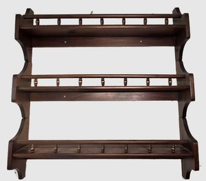 K - Wall Display Shelves Three Connected Racks