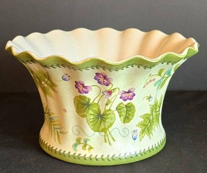 D - Ceramic Cachepot Planter Andrea by Sadek Fern Mist by Suzanne Nicoll