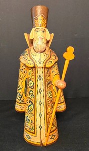 K - Russian Folk Art Father Frost Rynda Figure