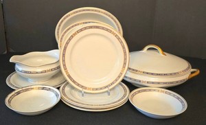 K - Vintage Syracuse China Mistic Dinnerware Set (Lot of 9)