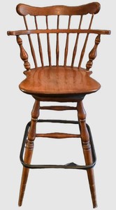 K - Vintage Wooden Kitchen Stool