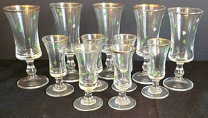 K - Shamrock Stemware Set of 11