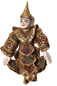 K - Vintage Thailand or Myanmar Puppet