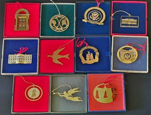 LR - White House Christmas Ornaments White House Historical Association (Lot of 11)