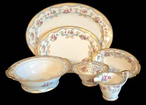 K - Vintage China Serving Pieces Noritake Arlington 6-Piece Set