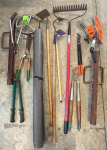 Lot of Landscaping Tools