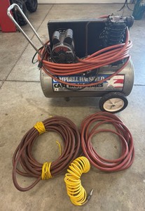 Campbell Hausfeld 20-Gallon Air Compressor & Hose (Max Pressure 125 PSI)