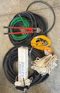 Lot of Miscellaneous Hoses & Rope
