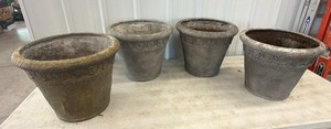 Lot of 4 Flowerpots