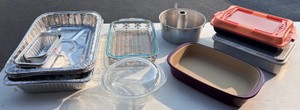 Lot of Bakeware Pampered Chef Dish, Cake Pans & Other Miscellaneous