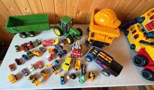 Lot of Kids Toy TrucksCars
