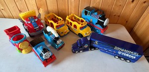 Lot of Kids Toy Trains & Trucks