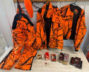 Lot of Hunting Gear - 11.5 Boxes Winchester MagSlugsShells, Hunting Jackets & Bibs & More