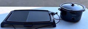 Lot of Electric Griddle & Crockpot