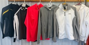 Lot of Womens Athletic Zip-Up Jackets - Size M & L