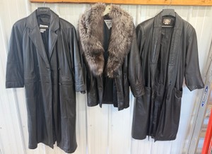 Lot of Ladies Leather Jackets - Size S & M