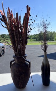 Lot of 2 Large Vase Home Decor