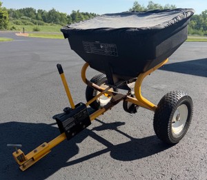 Yardworks Pull-Behind Fertilizer Spreader