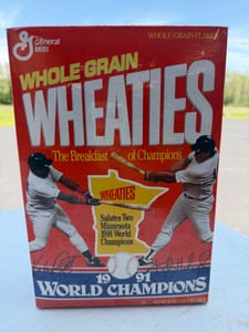 1991 World Series Wheaties