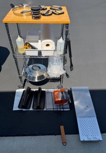 Flat Top Grill Accessories & Cart