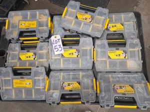 HUGE STANLEY HARDWARE ORGANIZER LOT