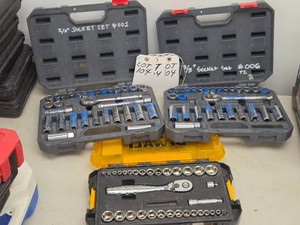 THREE SOCKET SETS