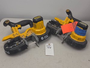DeWALT&nbsp 20V MAX BRUSHLESS PORTABLE BAND SAW MODEL DCS371 INCUDING ONE IN NEED OF REPAIR