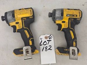 TWO DeWALT CORDLESS IMPACT DRIVERS -&nbsp DCF887