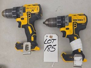 2 DeWALT CORDLESS 12 DRILL DRIVERS - MODEL DCD791